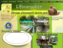 Tablet Screenshot of escargotier.fr